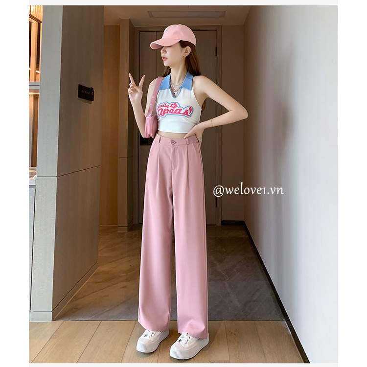 Quần short Ống Rộng Màu Hồng Thời Trang Cho Nữ