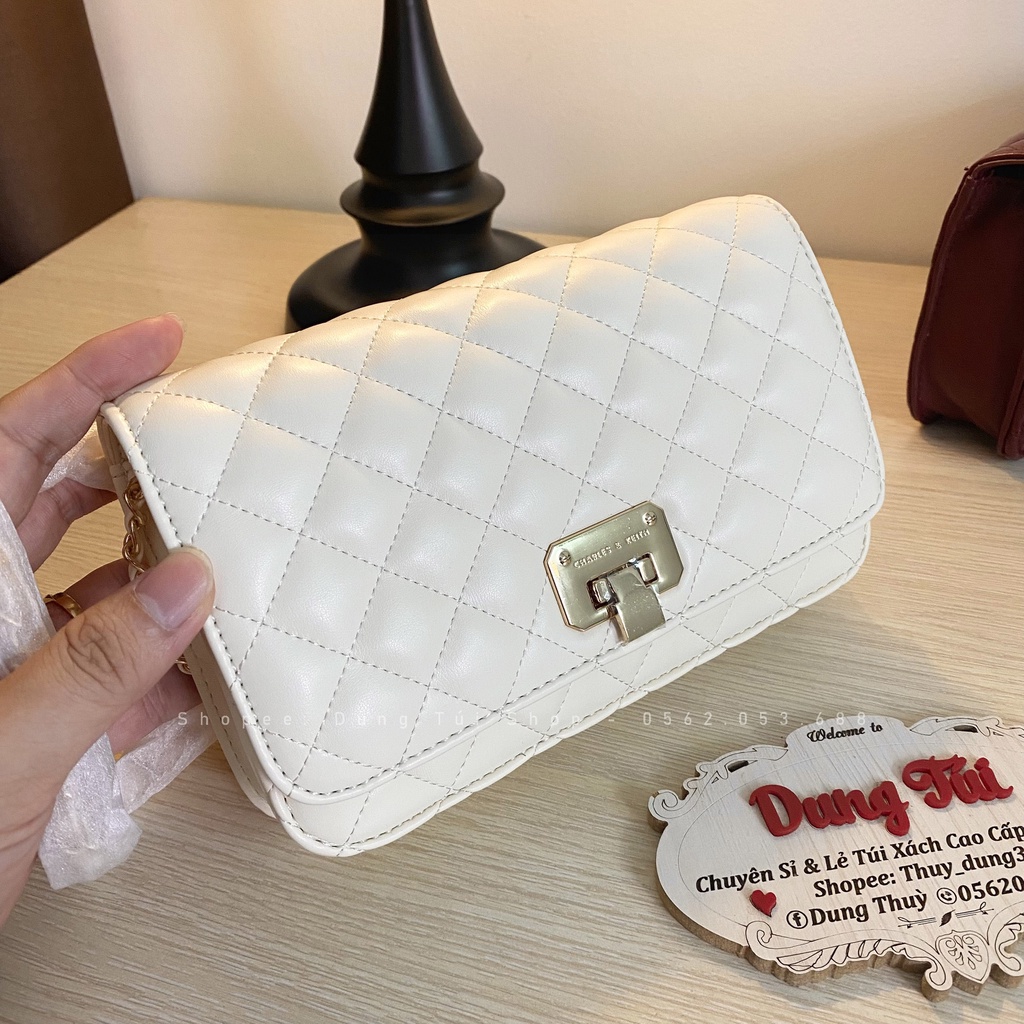 Túi Trần Ô Trám Khóa gập  full màu CK2-70700460 hàng đẹp ảnh thật