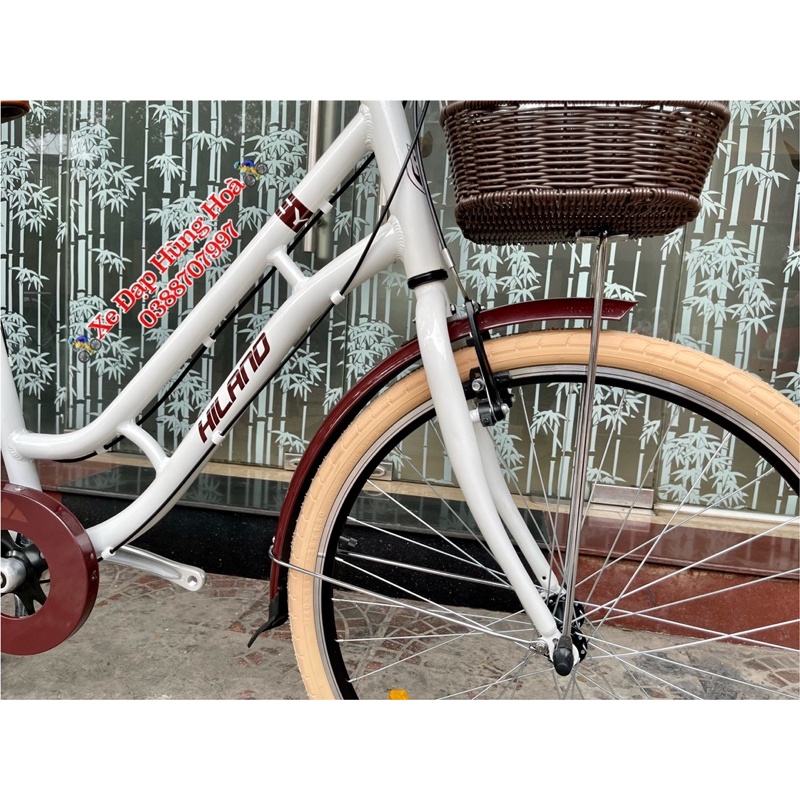 Xe Đạp Nữ Hiland Lucy - Thương Hiệu Mỹ Khung Nhôm Đề Shimano