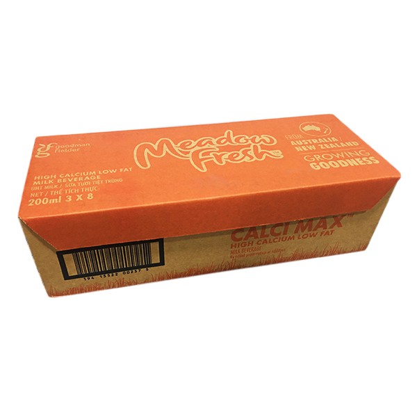 [3/2022] Sữa Meadow Fresh Calci Max hộp 200ml thùng 24 hộp