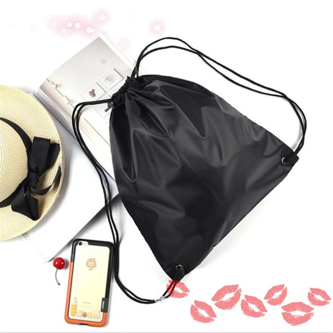 【In stock】 Slide Color Drawstring Backpack Bag for Outdoor Sports Riding Storage