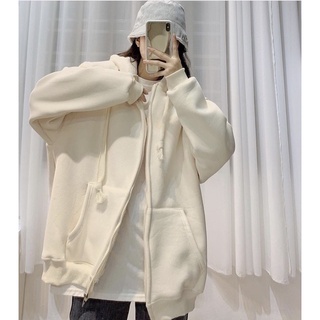 Áo hoodie zip lót nhung IE