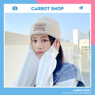 Mũ len, mũ beanie, nón nửa đầu nam nữ mùa đông ấm áp hoạ tiết con tem phong cách Hàn Quốc S10