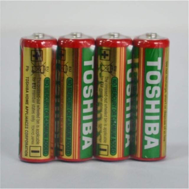 vỉ 6 pin tiểu con ó TOSHIBA AA 2A đồng hồ chất lượng