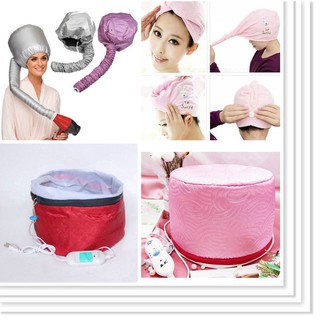 Mũ hấp dầu tóc dùng máy sấy tại nhà