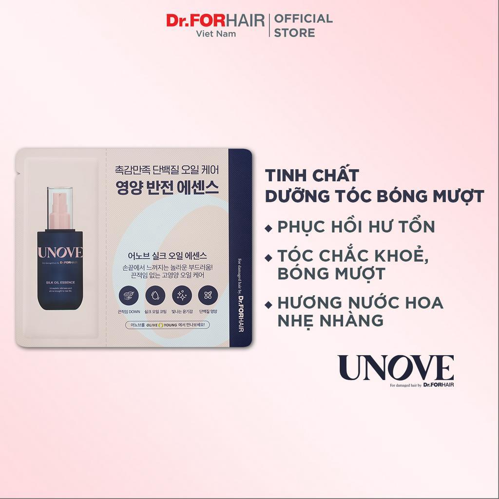 Gói Tinh chất phục hồi nuôi dưỡng, chăm sóc tóc khô và hư tổn Dr.FORHAIR UNOVE SILK OIL ESSENCE 2ml