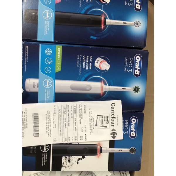 (Đủ Bill) Bàn chải điện oral b pro 2 2000 , 2000s , pro3 3000, 3900 sx Đức