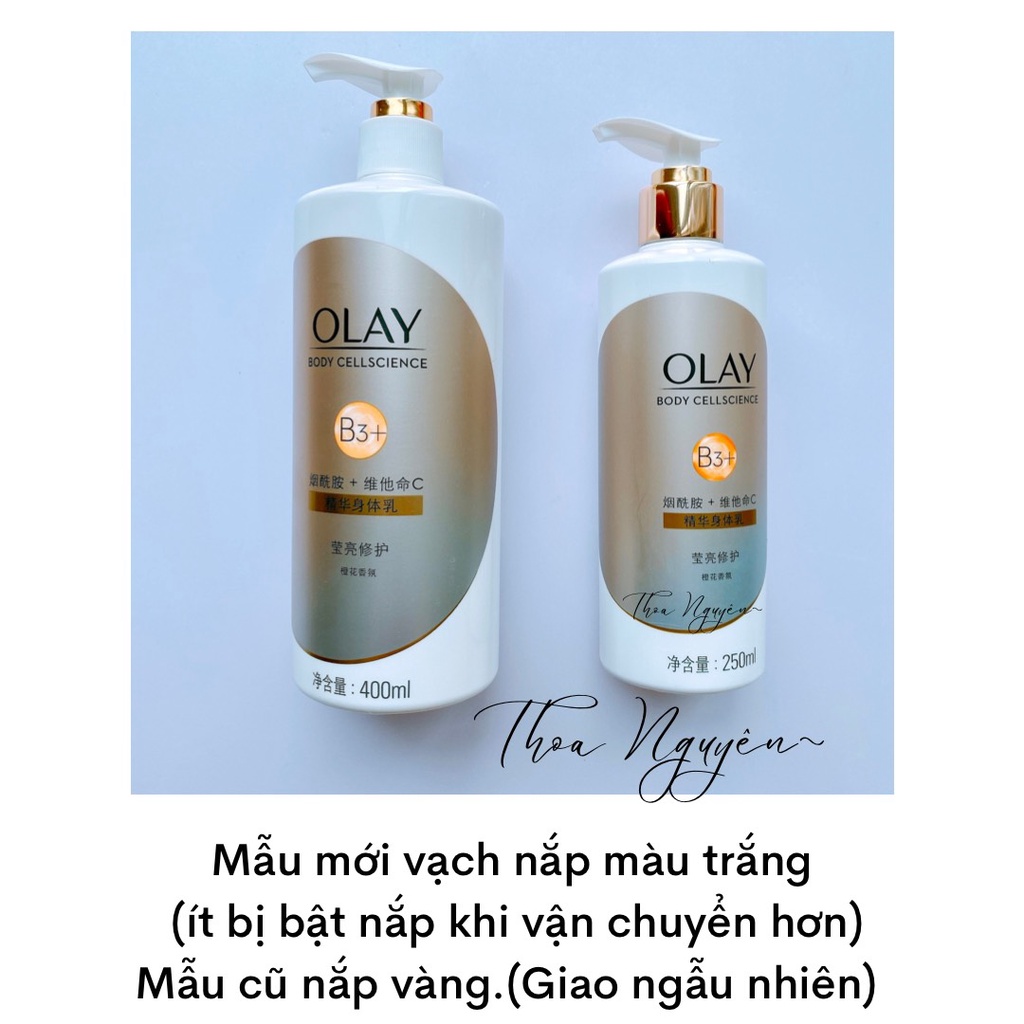 Set 500ml Sữa Tắm Olay B3+Vit C &amp; 250ml Dưỡng Thể Niacinamide dưỡng ẩm trắng da