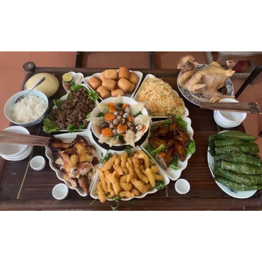 Set đĩa mặt trời 6 cánh hoa sứ Bát Tràng