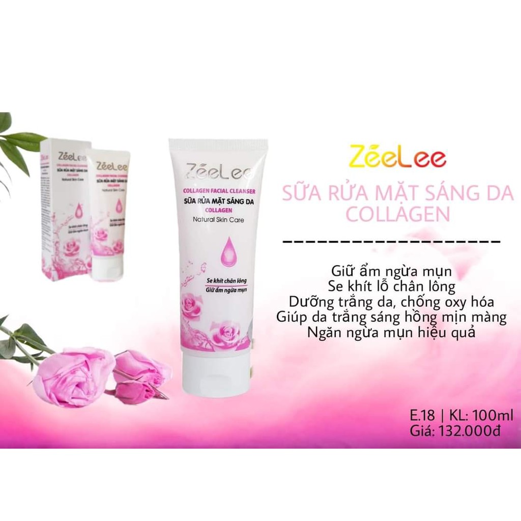 Sửa Rửa Mặt Sáng Da ZEELEE COLLAGEN