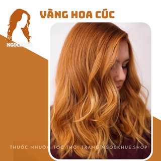 thuốc nhuộm tóc vàng hoa cúc + tặng oxy trợ dưỡng - Ngọc Khuê Shop