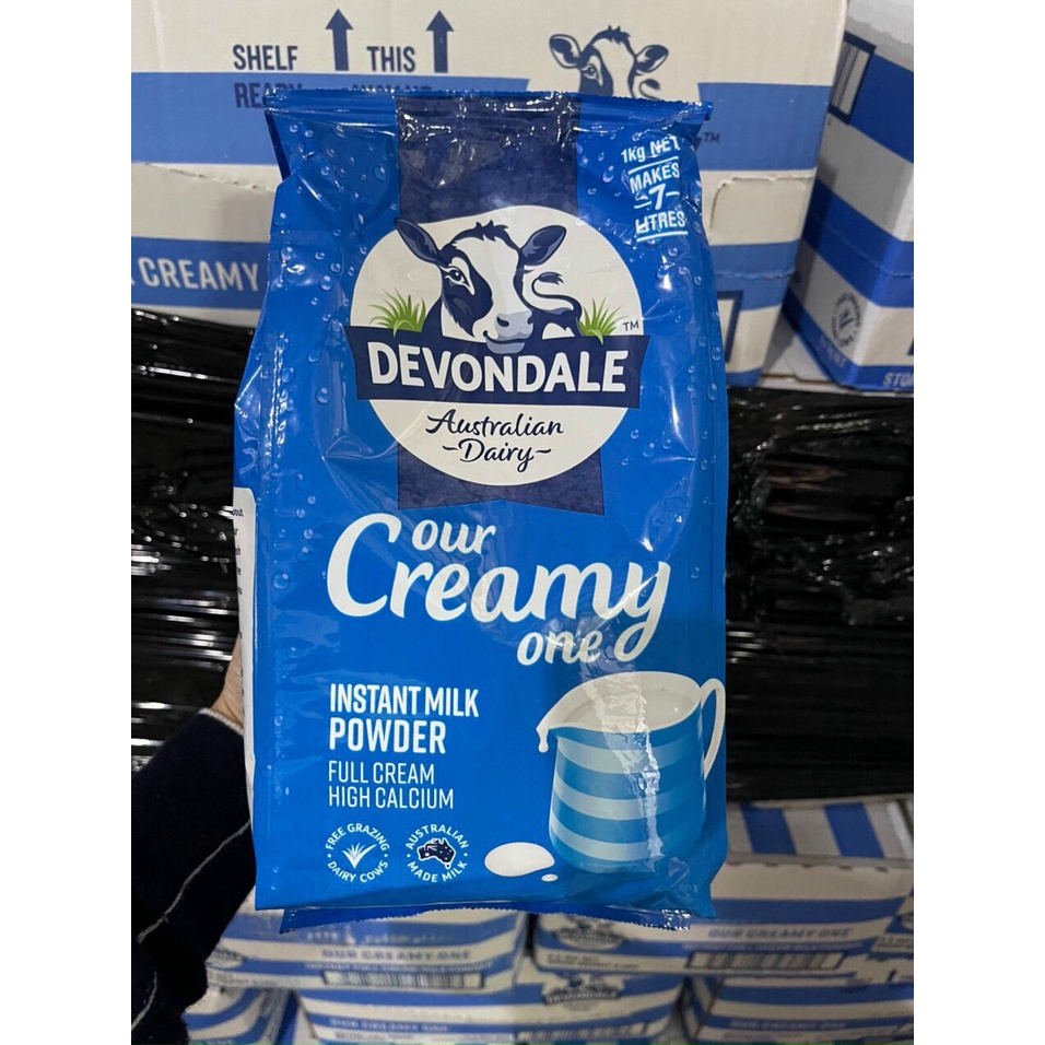 DATE T1/2023 - Sữa bột nguyên kem Devondale Full Cream Milk Powder 1kg của Úc