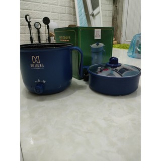 NỒI LẨU ĐIỆN MINI 2 CHẾ ĐỘ - CA NẤU MÌ SIÊU TỐC