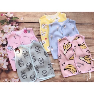 Áo gile nỉ bông dày dặn cho bé 4-15kg