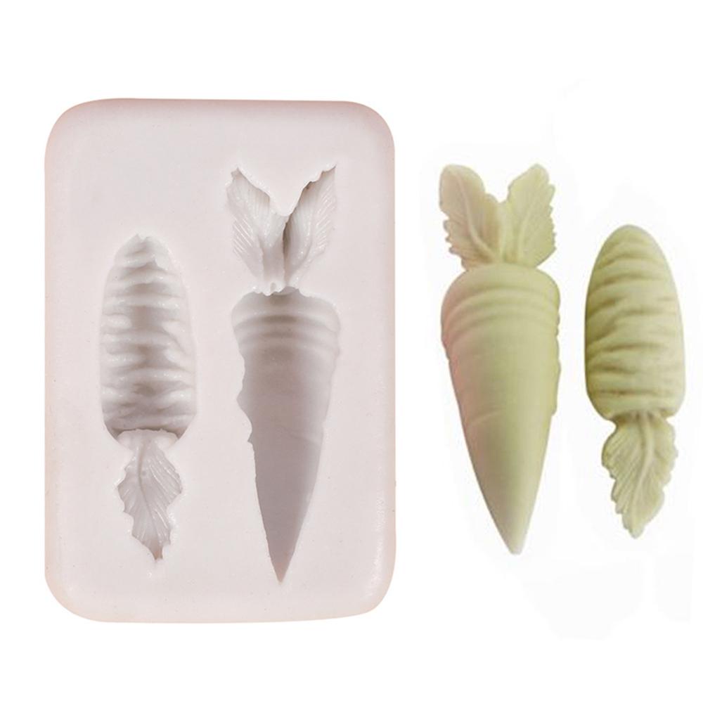 AUGUSTINA Khuôn Silicone Làm Bánh Tạo Hình Củ Cà Rốt Độc Đáo Tiện Dụng