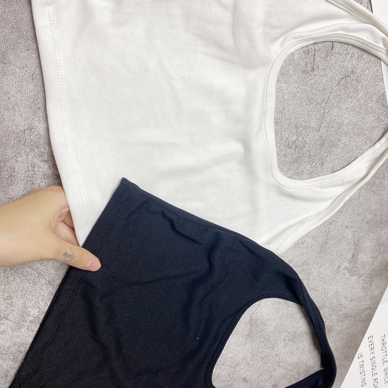 Áo croptop cổ yếm hở lưng chất borip siêu mềm siêu ôm dáng tôn body sexy A5135 | BigBuy360 - bigbuy360.vn