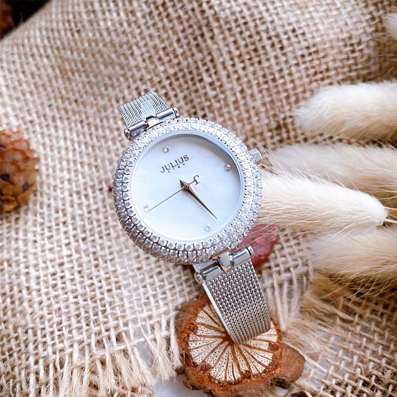 Julius star nữ đồng hồ đeo tay JS-041 kính sapphire [Julius Official]