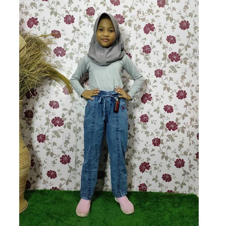 Quần Jeans Baggy Cho Bé Gái 6-7 - 8-9 Tuổi