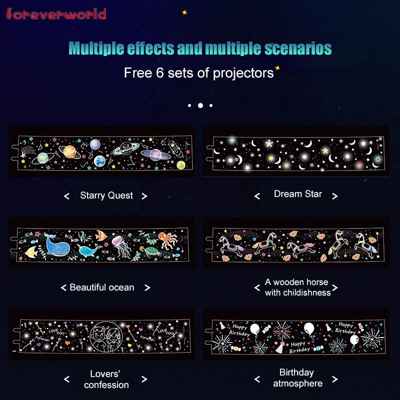 Đèn Ngủ Xoay 360 Độ Hình Bầu Trời Sao Lãng Mạn | BigBuy360 - bigbuy360.vn