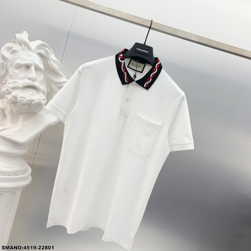 Áo Polo Nam GC Họa Tiết Cổ Siêu Đẹp - Áo Phông Cổ Bẻ Nam GC Chất Cotton Thoáng Mát Mềm Mịn DT STORE MENWEAR