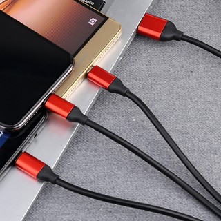 Cáp sạc 3 đầu Lighting - Micro USB - Type C