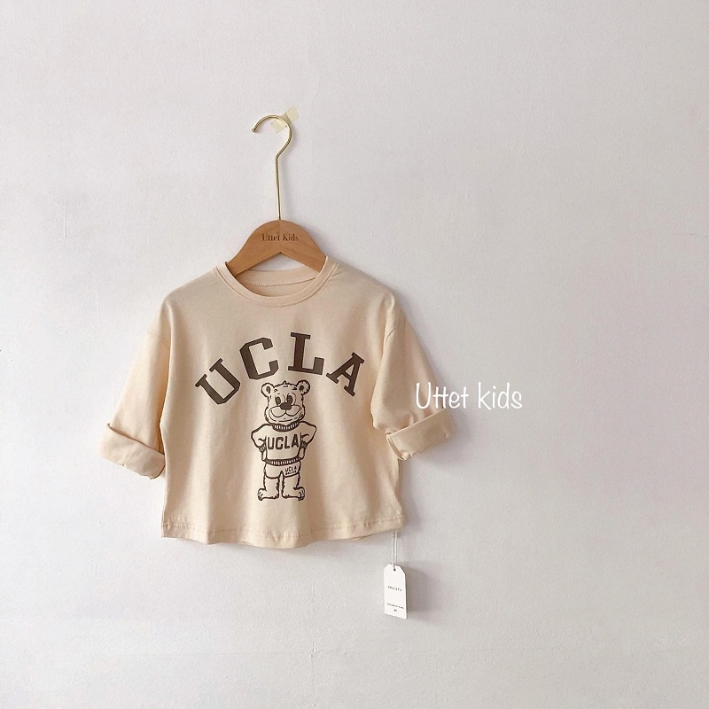 [Ảnh thật] THỜI TRANG TRẺ EM HÀN QUỐC - ÁO THUN UCLA PHÙ HỢP BÉ GÁI VÀ TRAI
