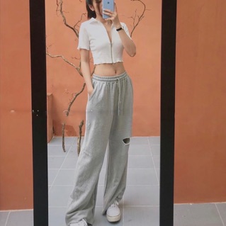 SET CROPTOP KÈM QUẦN SUÔNG