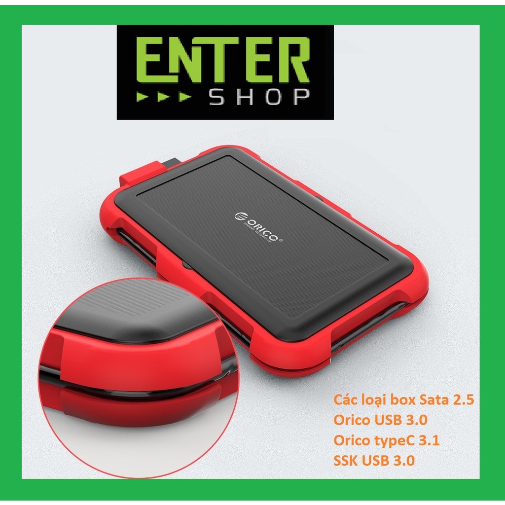 Hộp Đựng Ổ Cứng ORICO 2.5 Inch, Box Chống Sốc Và Chống Bụi ,Chống Nước SATA 3.0 Sang USB