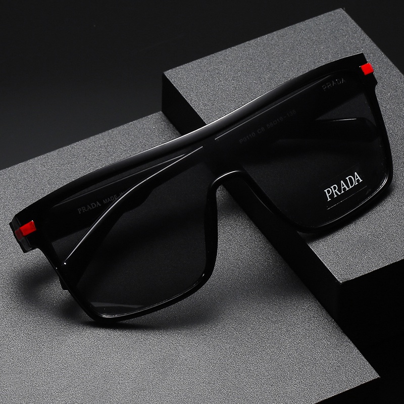 ! Prada! Kính mát phân cực chống tia UV 400 thời trang cho nam