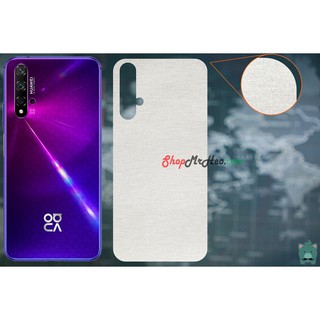 Skin Dán Mặt Sau Lưng Vân Nhôm Huawei Nova 5T - Honor 20 - Nhiều màu sắc