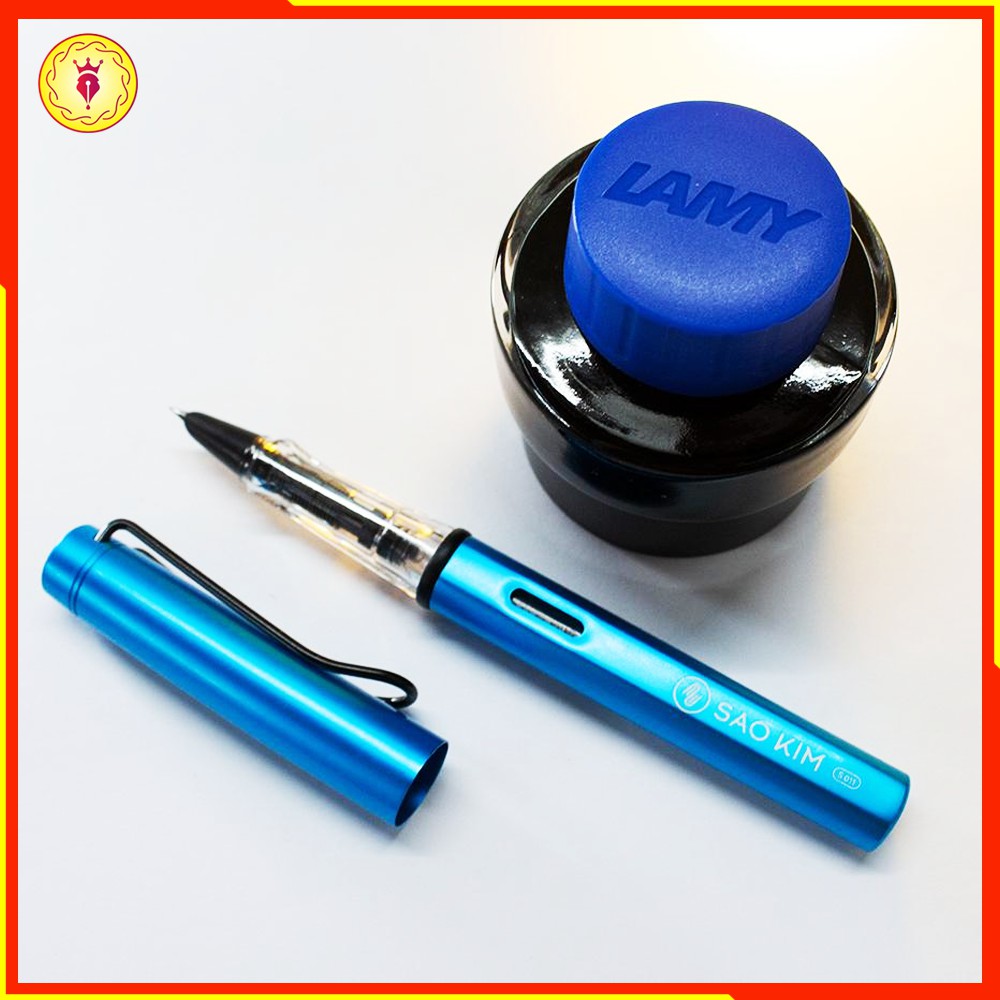 Combo Bút Máy Sao Kim S011 Ngòi Kim Tinh Calligraphy,Mực Cao Cấp Lamy 30ml,Penpro