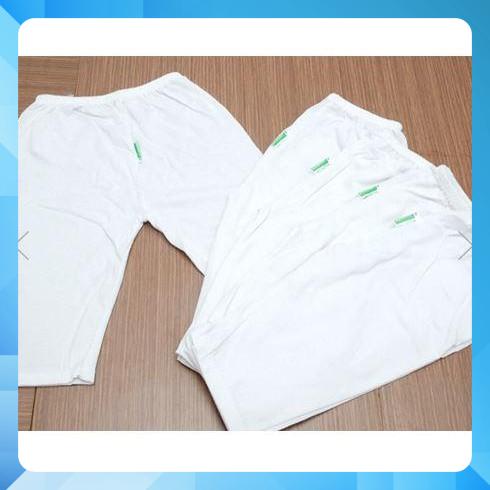 Set 5 Quần Dài Cotton Trắng Bosinis Cho Bé