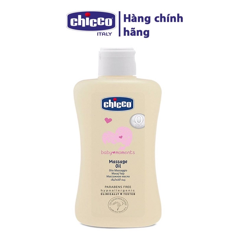 Dầu massage chicco chiết xuất cams gạo 200ml - ảnh sản phẩm 1