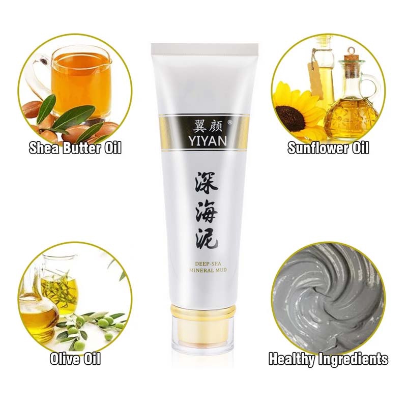 Gel Tắm Bùn Núi Lửa Tự Nhiên Tẩy Tế Bào Chết Làm Sạch Sâu Dưỡng Trắng Da 150g