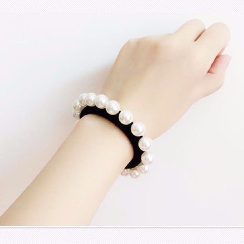 Chun buộc tóc đính đá nhân tạo thời trang cho nữ