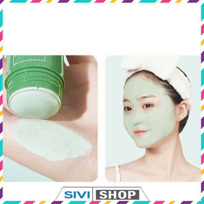Mặt nạ bùn dạng lăn Heyxi Mask Stick chiết xuất trà xanh và cà tím
