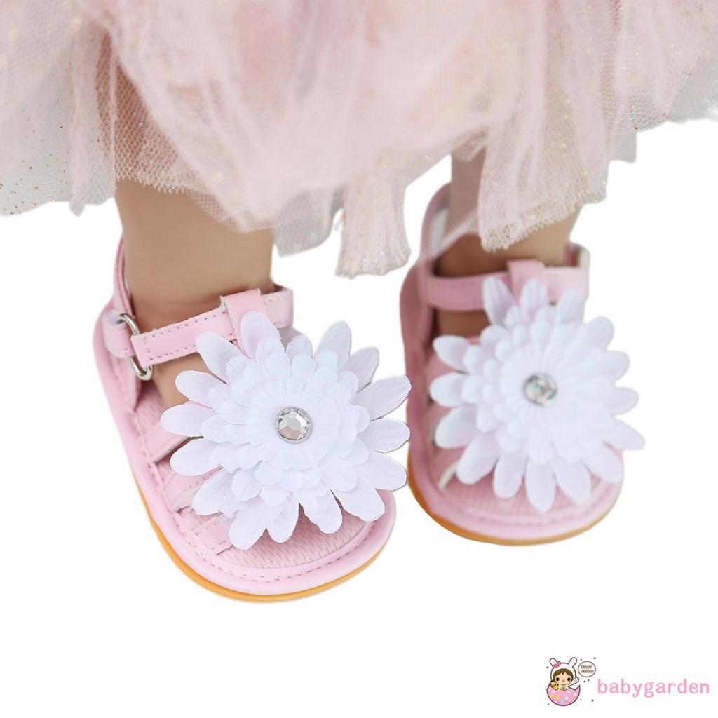 Xăng đan Da PU Đế Mềm Họa Tiết Hoa Hướng Dương Cho Bé Gái