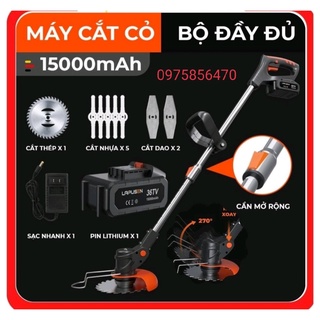 Máy cắt cỏ pin cầm tay, máy cắt cỏ mini dùng pin LAPUSEN 36V tỉa cành cây phát cỏ nhỏ gọn tiện lợi bảo hành 12 tháng