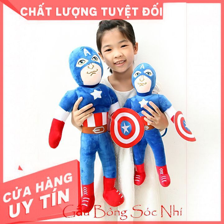 ⚡Flash Sale⚡ Gấu Bông Siêu Nhân Đội Trưởng Cao Cấp