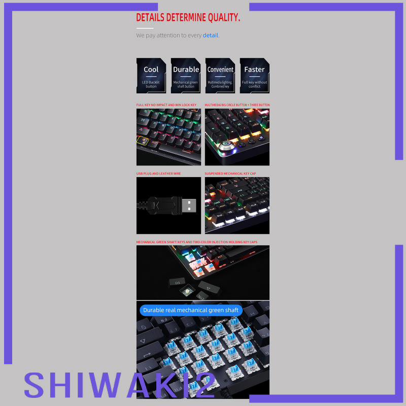 Bàn Phím Chơi Game Shiwaki2 Chống Thấm Nước Cao Cấp | BigBuy360 - bigbuy360.vn