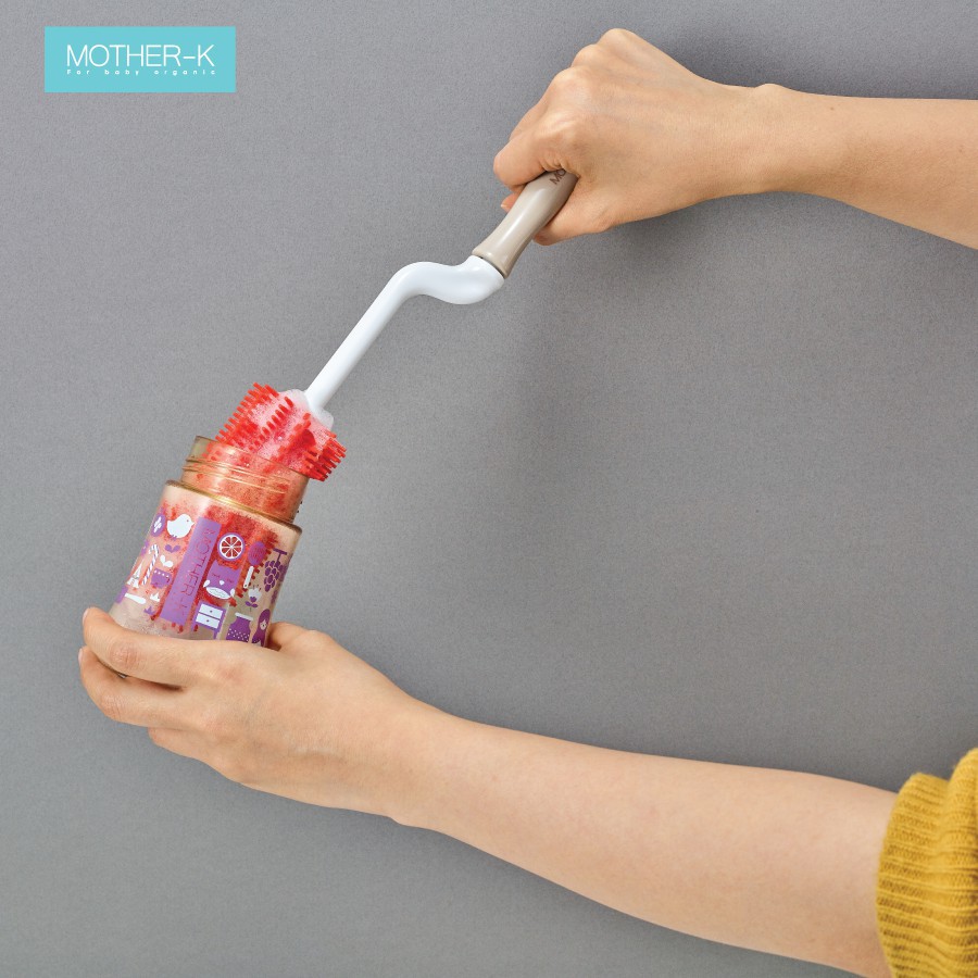 Bộ cọ bình sữa, núm ti Silicone Mother-K