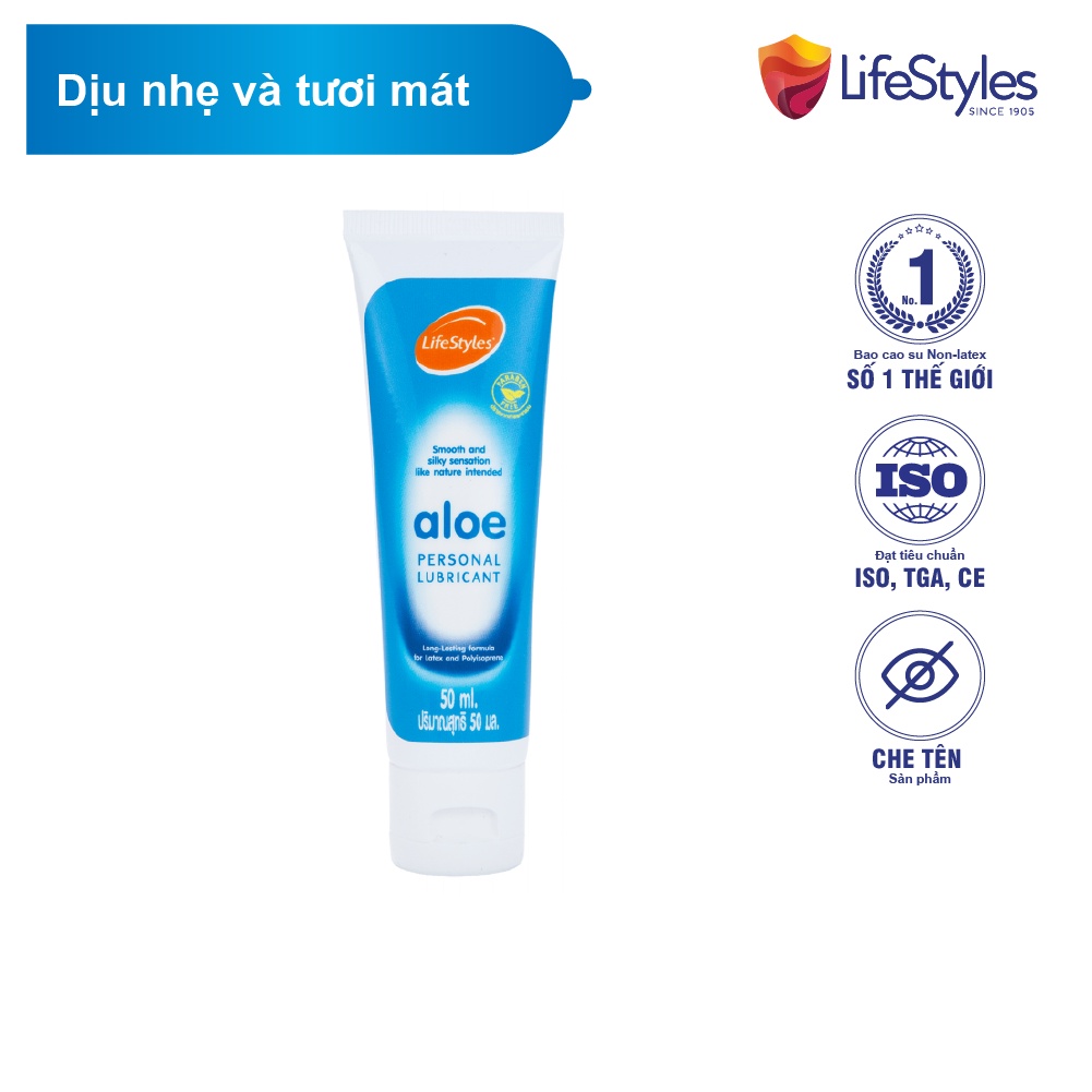 [Mã LTBAUAB29 giảm 7% đơn 99K] Gel Bôi Trơn Tinh Chất Lô Hội LifeStyles Aloe Lubricant 50ml