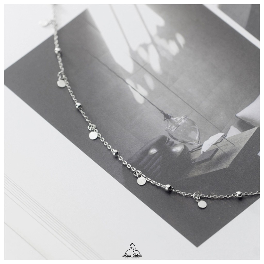 Dây chuyền nữ bạc 925 Vias Necklace, choker bạc Miuu Silver