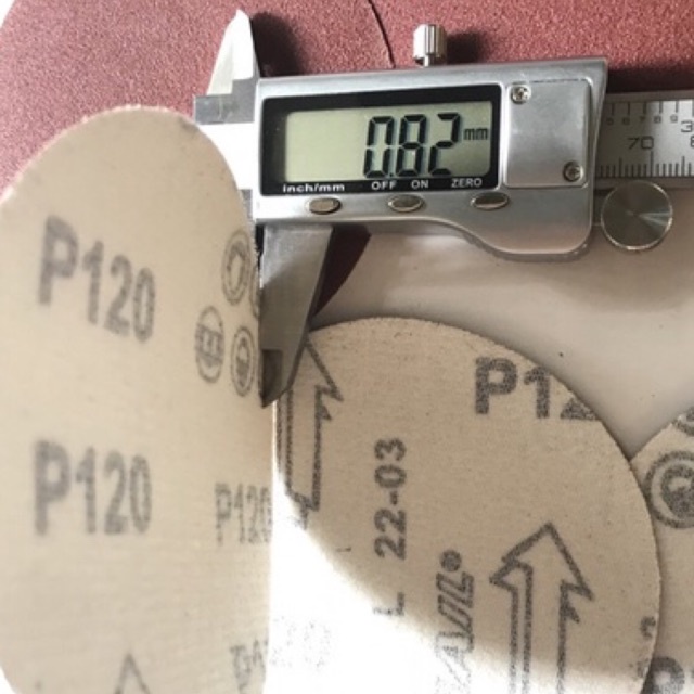 Nhám tròn tự dính 100mm grit 120