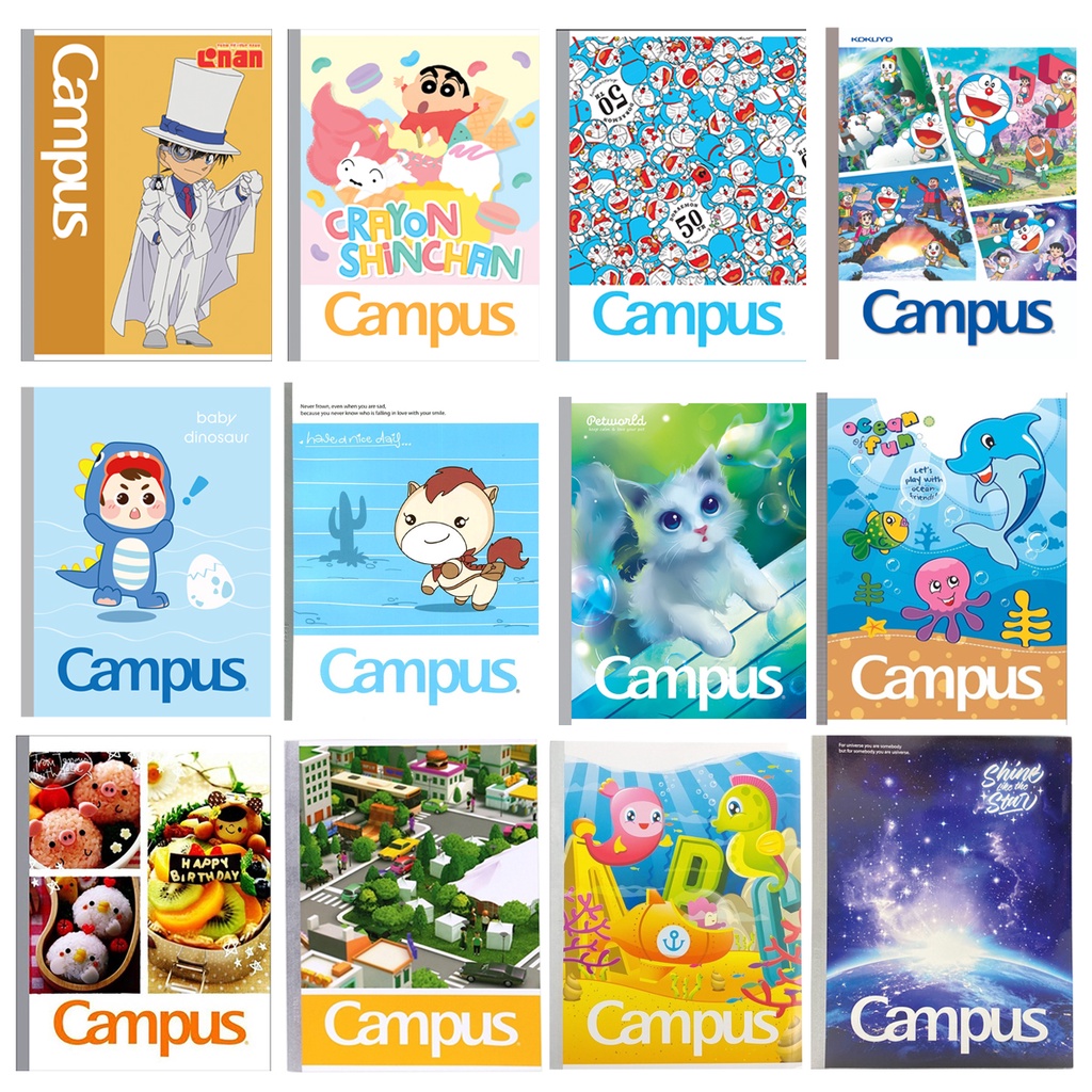 Vở Campus 4 Ô Ly Khổ A5 96 Trang