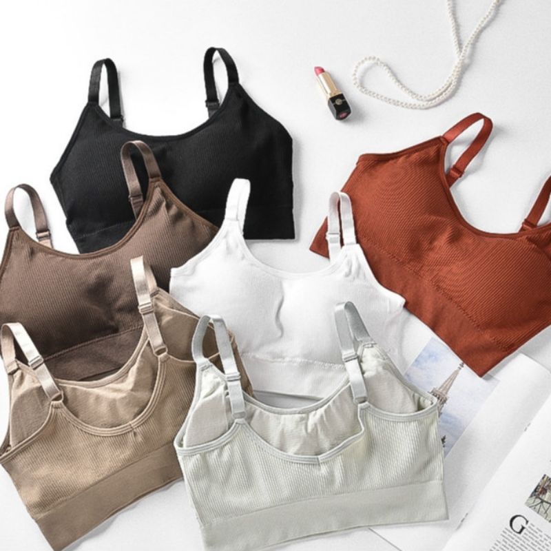 Áo bra gân tăm tập gym, yoga, năng động thể thao 105