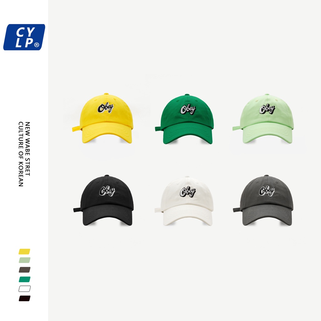 Mũ Lưỡi Trai Mềm Mại Thêu Chữ Phong Cách Hàn Quốc Cho Nam Và Nữ