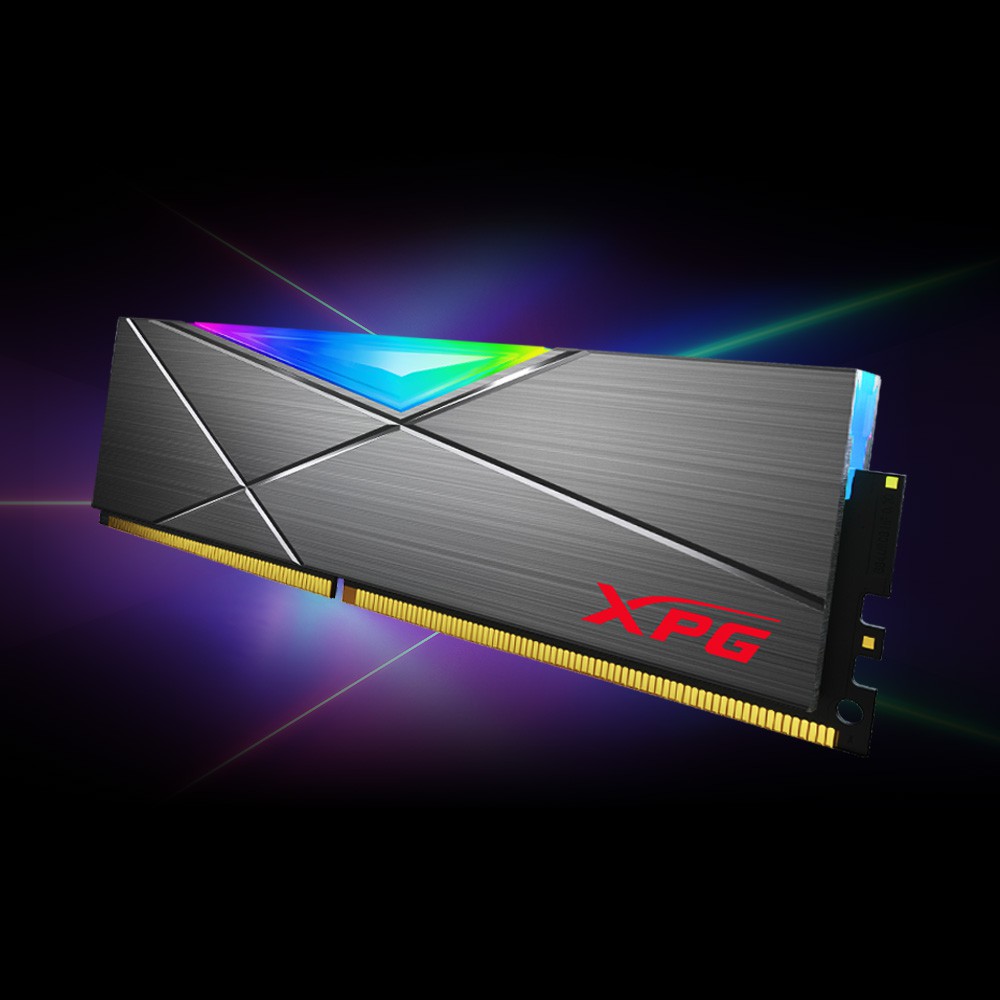 RAM MÁY TÍNH ADATA DDR4 XPG SPECTRIX D50 8GB Bus 3200 TUNGSTEN GREY RGB - Hàng Chính Hãng