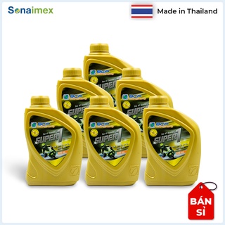 [Bán Sỉ] Thùng 6 Chai Dầu Nhớt Xe Tay Ga BCP SUPER1 Thái Lan 10W40 SL 0.8 Lít Nhập Khẩu