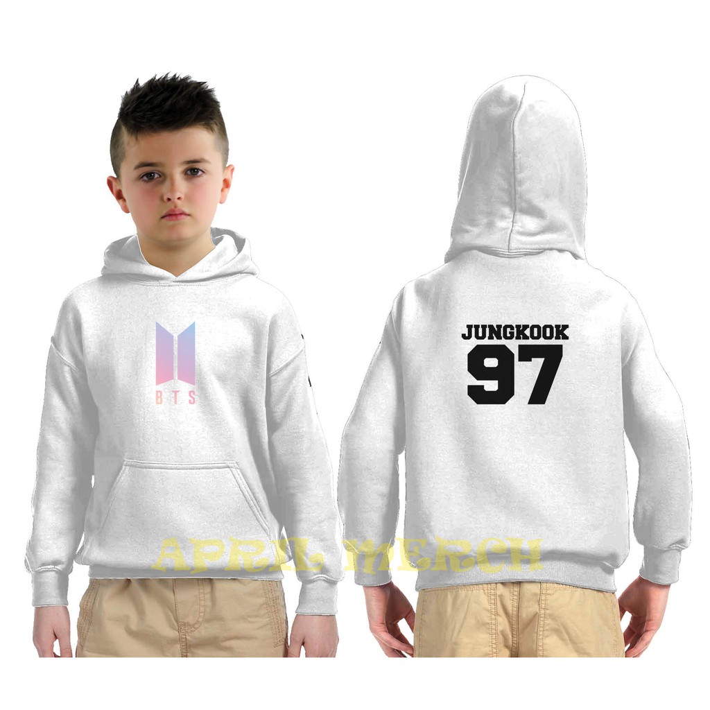 Áo Khoác Hoodie In Hình Bts Jungkook Thời Trang Cho Bé